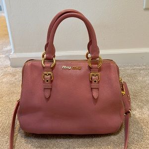Used miu miu boston, crossbody bag